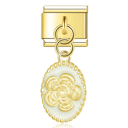 Golden Floral Charm