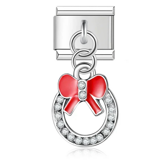 Red Bow Charm