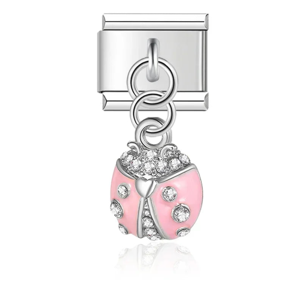 Pink Ladybug Charm