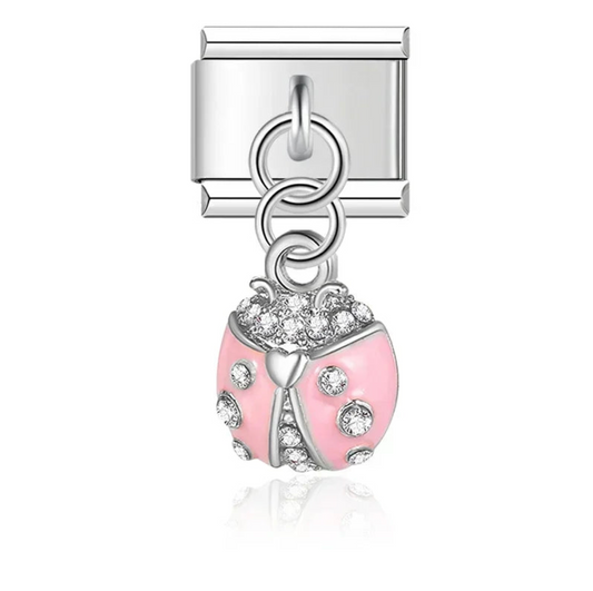 Pink Ladybug Charm