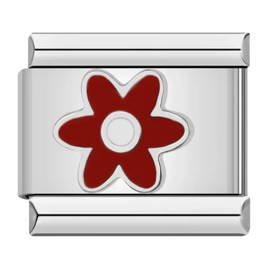 Red Daisy Charm
