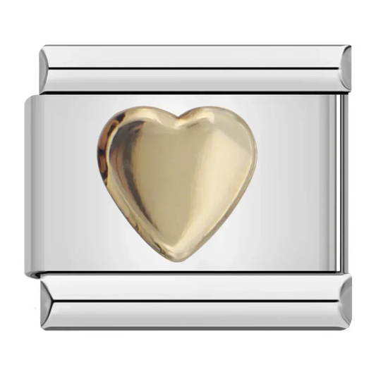 Golden Heart Charm