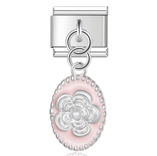 Pink Floral Charm
