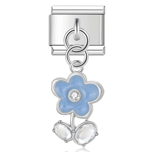 Aqua Rose Charm