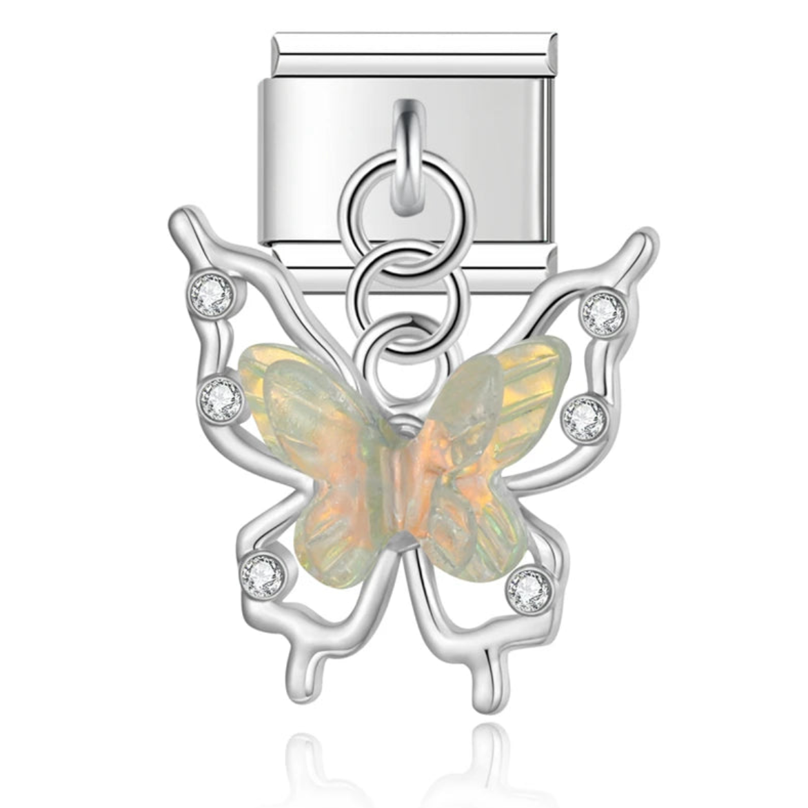 Iridescent Butterfly Charm