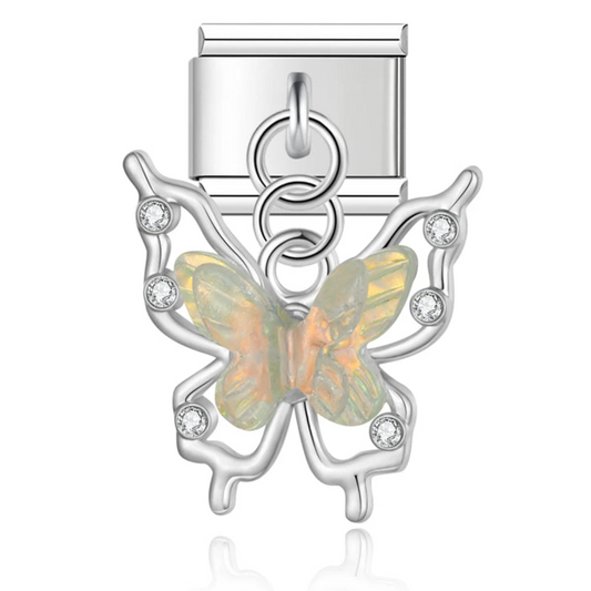 Iridescent Butterfly Charm