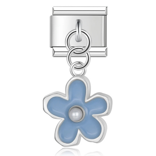 Blue Floral Charm