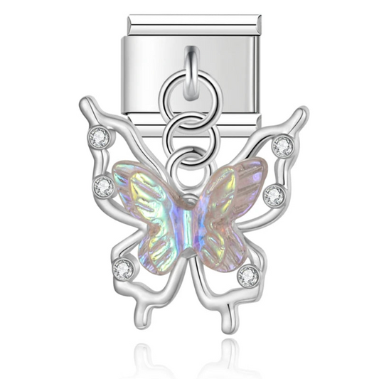 Rainbow Butterfly Charm
