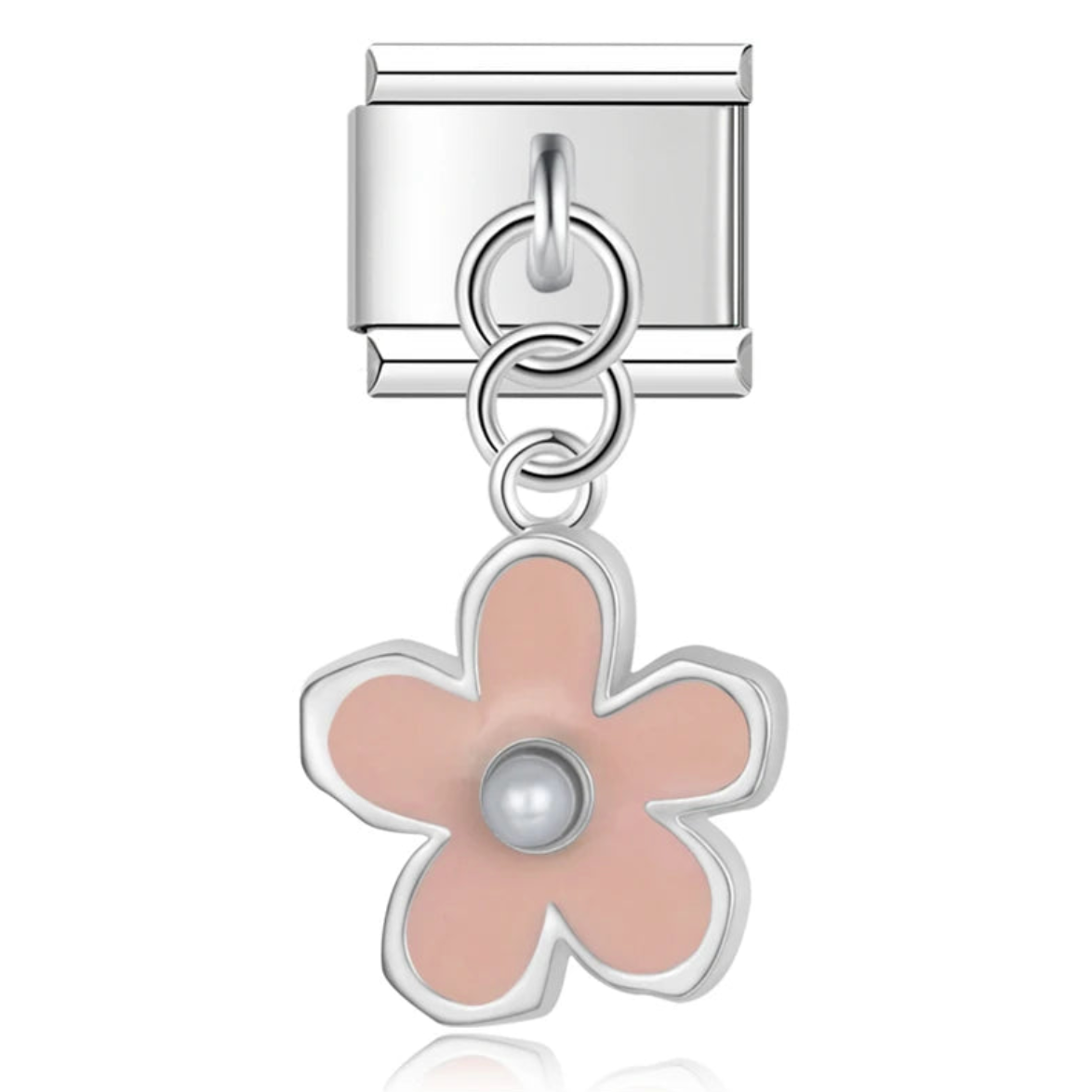 Pinked Flower Charm