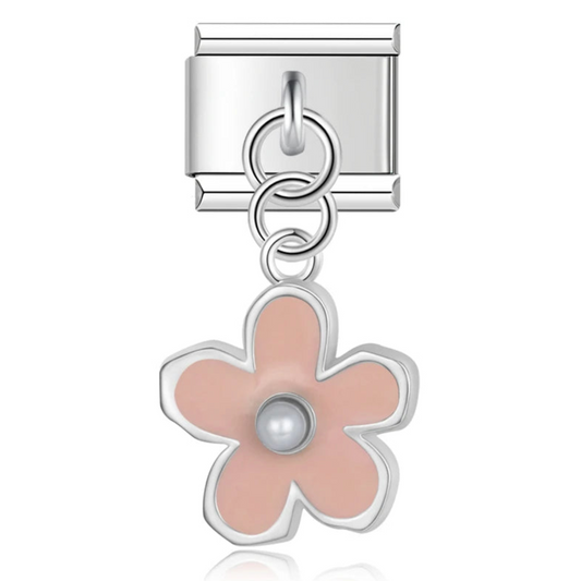 Pinked Flower Charm