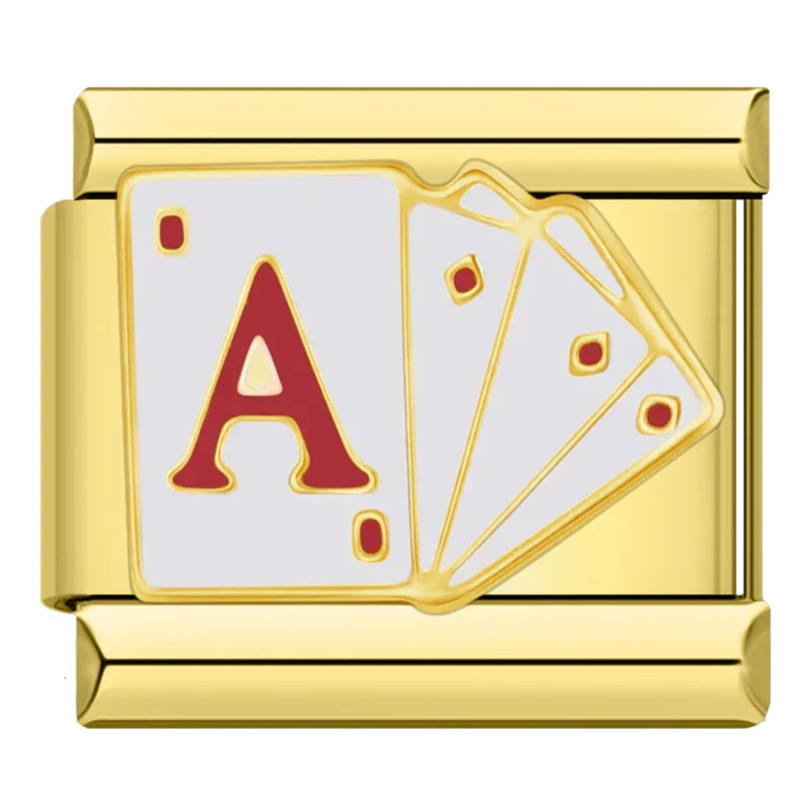 Gold House Full Of Aces Charm