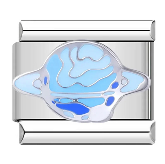 Blue Saturn Charm