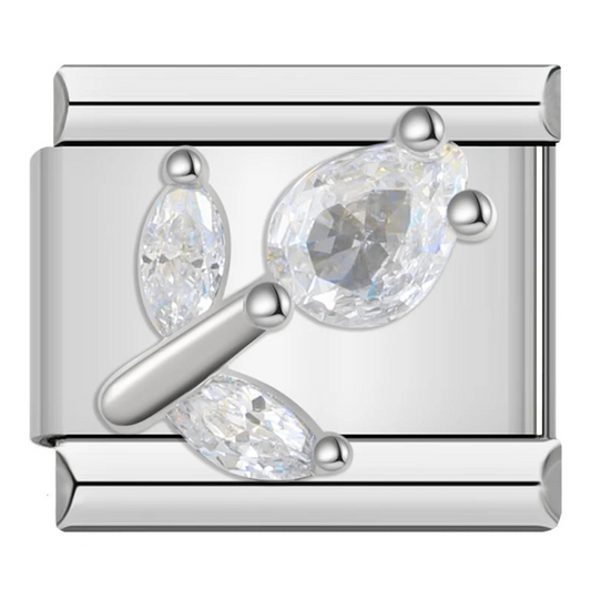 Diamond Tulip Charm
