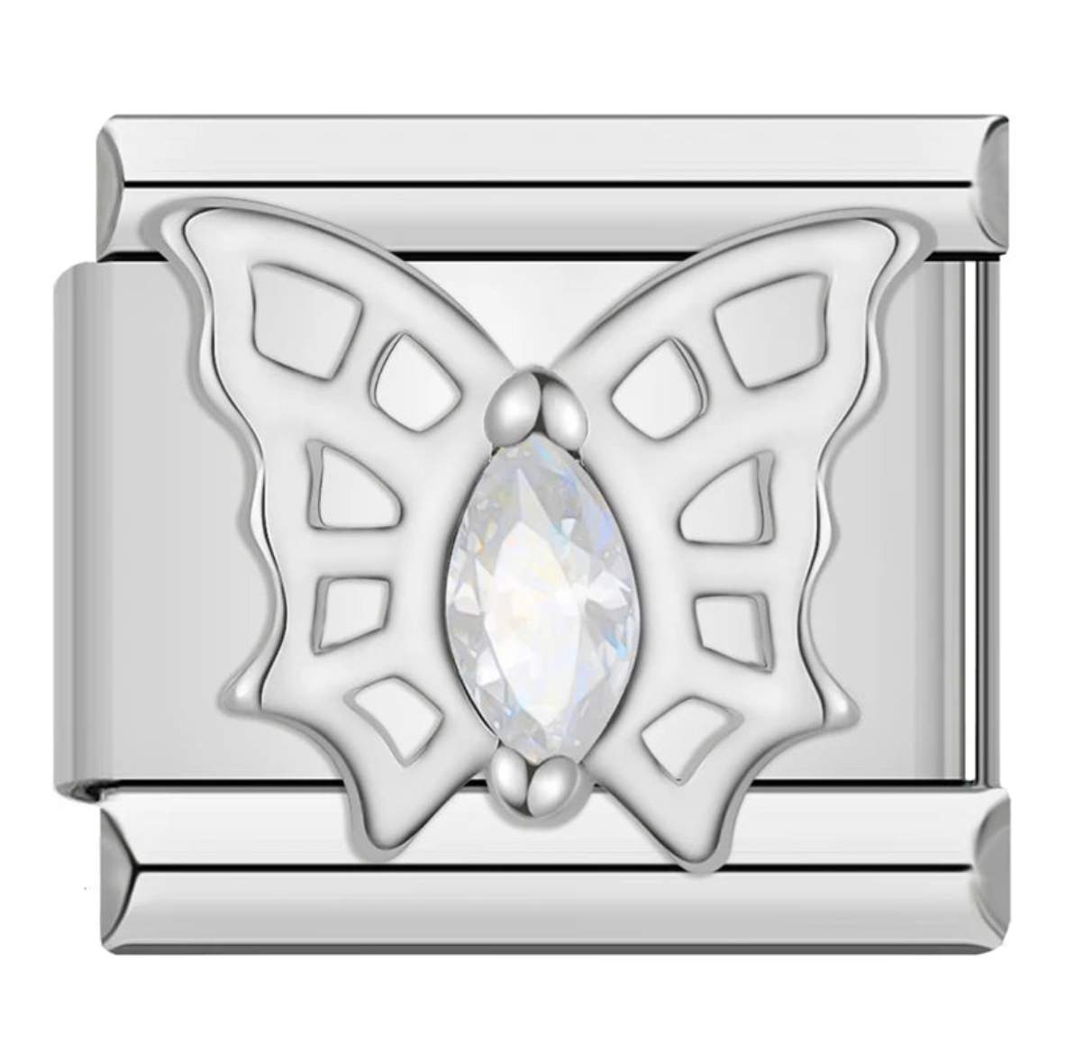 Gemstone Butterfly Charm