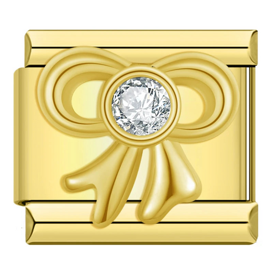 Gold Bow Charm