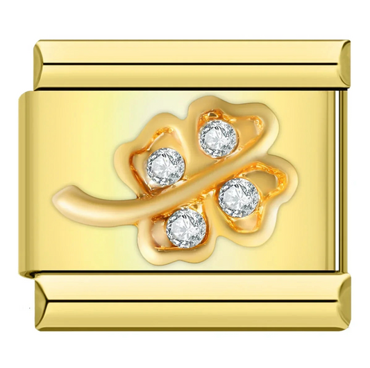 Gold Clover Charm