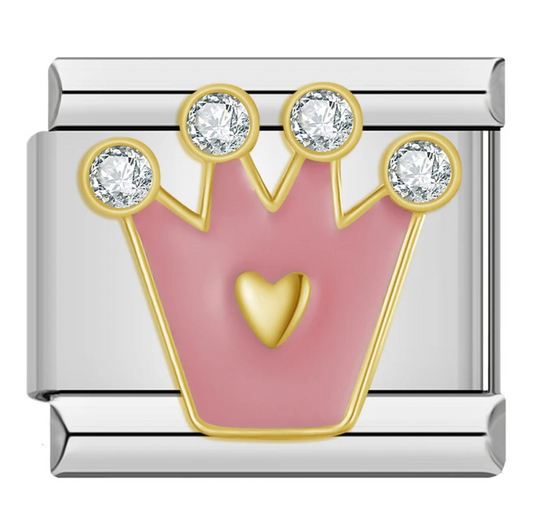 Pink Crown Charm